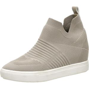 imageCUSHIONAIRE Womens Hoyt Knit Hidden Wedge Sneaker Memory Foam ampamp Wide Width AvailableNatural