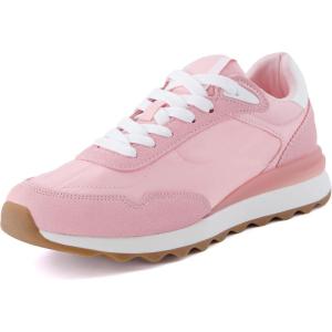 imageCUSHIONAIRE Womens Kicks lace up Nylon Sneaker Comfort Foam Wide Widths AvailablePink