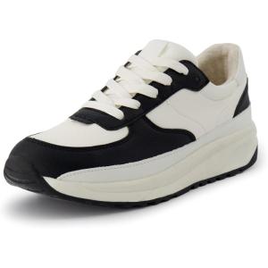 imageCUSHIONAIRE Womens Score lace up Sneaker Comfort Foam Wide Widths AvailableBlackWhite