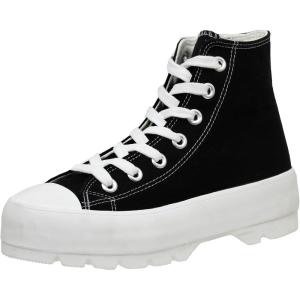 imageCUSHIONAIRE Womens Vespa high top Canvas Sneaker Memory Foam and Side ZipperBlackWhite Zip