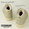 imageCUSHIONAIRE Womens Hip 2 Genuine Suede Ankle Snow Boots  PullOn with Cozy Faux Shearling Lining Memory FoamKhaki Genuine Suede