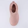 imageCUSHIONAIRE Womens Hip 2 Genuine Suede Ankle Snow Boots  PullOn with Cozy Faux Shearling Lining Memory FoamPink Genuine Suede