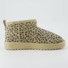 imageCUSHIONAIRE Womens Hip 2 Genuine Suede Ankle Snow Boots  PullOn with Cozy Faux Shearling Lining Memory FoamTan Spotted Genuine Suede