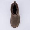 imageCUSHIONAIRE Womens Hip 2 Genuine Suede Ankle Snow Boots  PullOn with Cozy Faux Shearling Lining Memory FoamTaupe Genuine Suede