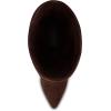 imageCUSHIONAIRE Womens Hip Slouchy Vegan Suede MidCalf Scrunch Boot with Pointed Toe Memory Foam ampamp 3Inch Heel  Wide Widths AvailableChocolate