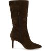 imageCUSHIONAIRE Womens Hip Slouchy Vegan Suede MidCalf Scrunch Boot with Pointed Toe Memory Foam ampamp 3Inch Heel  Wide Widths AvailableOlive