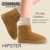 imageCUSHIONAIRE Womens Hipster pull on boot Memory FoamChestnut Genuine Suede