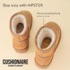 imageCUSHIONAIRE Womens Hipster pull on boot Memory FoamChestnut Genuine Suede