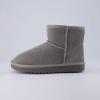 imageCUSHIONAIRE Womens Hipster pull on boot Memory FoamGrey Genuine Suede