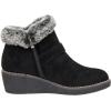 imageCUSHIONAIRE Womens Rhodes wedge bootie Memory FoamBlack
