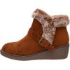 imageCUSHIONAIRE Womens Rhodes wedge bootie Memory FoamChestnut