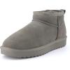 Grey Genuine Suede