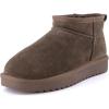 Taupe Genuine Suede