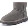 Grey Genuine Suede