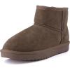 imageCUSHIONAIRE Womens Hipster pull on boot Memory FoamTaupe Genuine Suede