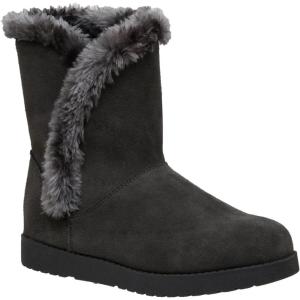 imageCUSHIONAIRE Womens Heather pull on boot Memory FoamGrey Genuine Suede