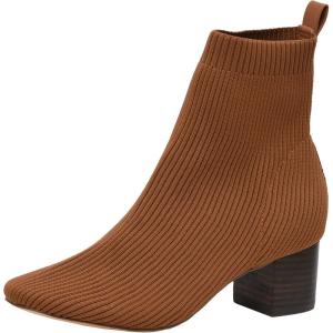 imageCUSHIONAIRE Womens Neely Stretch bootie Memory Foam and Wide Widths AvailableTan