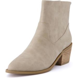 imageCUSHIONAIRE Womens Rowdy Western Boot Memory Foam Wide Widths AvailableBeige