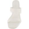 imageCUSHIONAIRE Womens Prize dress sandals Memory Foam Wide Widths AvailableWhite
