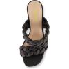 imageCUSHIONAIRE Womens Suzy braided dress sandal Memory Foam Wide Widths AvailableBlack