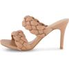 imageCUSHIONAIRE Womens Suzy braided dress sandal Memory Foam Wide Widths AvailableLatte