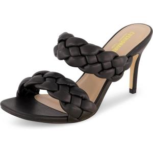 imageCUSHIONAIRE Womens Suzy braided dress sandal Memory Foam Wide Widths AvailableBlack